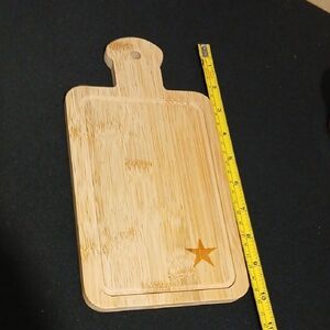 Wooden Cutting Board with Star Design NWOT